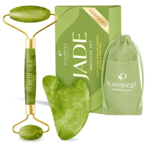 Jade Oryginalny Masażer Gua Sha Roller Do Twarzy