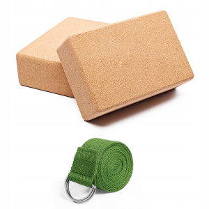 Jim's Store Zestaw Kostek Do Jogi + Pas 23x15cm