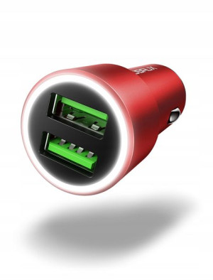 JSaux Dual Ładowarka Samochodowa USB LED 36W/A
