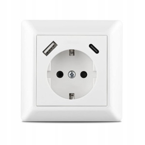 KAIFIRE Kontakt Gniazdko Z Ładowaniem USB-C 3w1