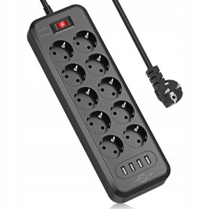 Keeplug Przedłużacz Ochrona Przepięciowa USB 14w1