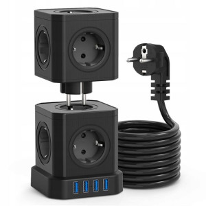 Keplus Gniazdo Zasilające Ładowarka USB Wieża 13w1