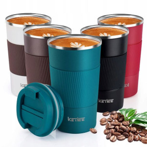 KETIEE Kubek Termiczny Izolacyjny Podróżny 510ml