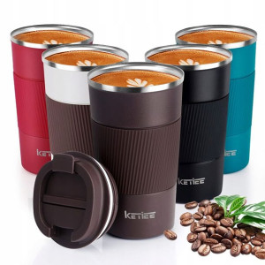 KETIEE Termiczny Kubek Podróżny Termos Stal 510ml