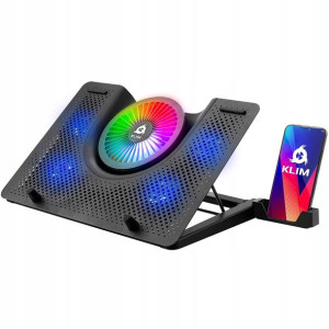 KLIM Nova Podstawka Chłodząca Pod Laptopa RGB