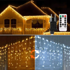 Kurtyna Świetlna Lampki Ozdobne Świąteczne 440LED