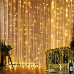 Kurtyna Świetlna Lampki Zewnętrzne Święta 6x3M LED