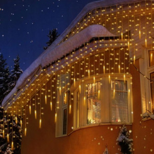 Kurtyna Zewnętrzna Na Dom Dach Święta 400 LED 10M