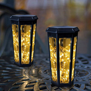 Lampion Lampa Solarna LED Ogrodowa Latarnia 2 SZT