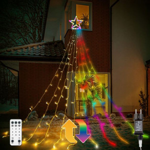 Lampki Choinkowe Zewnętrzne Dwukolorowe 3,35M RGB