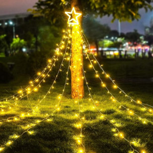 Lampki Choinkowe Zewnętrzne Łańcuch 320LED 3,35M