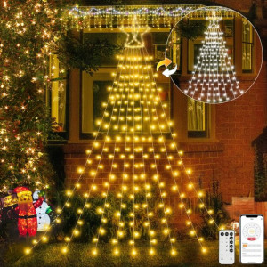 Lampki Na Choinkę Światełka Z Gwiazdą 400 LED 4M
