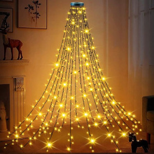 Lampki Świąteczne Na Choinkę Z pierścieniem 400LED