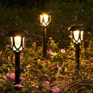 Lampy Solarne Ogrodowe Wbijane Oprawa LED 6-PACK