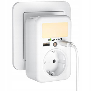 LENCENT Adapter Ładowarka USB Rozgałęźnik 4000W