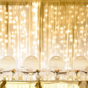 LEPRE Kurtyna Świetlna Świąteczna Lampki LED 3x6M