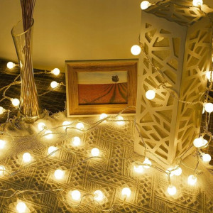 LEPRO Lampki Łańcuch Girlanda Kule 100 LED 10M