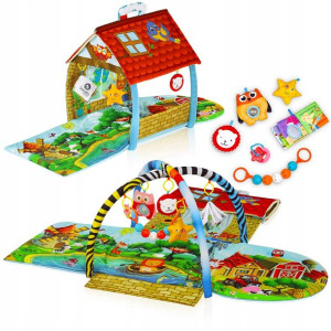 Lionelo Mata Edukacyjna Domek 2w1 Dla Dzieci XXL