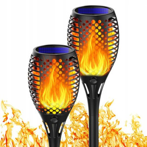 Marlri Pochodnia Solarna Lampa Ogrodowa Wbijana x2