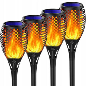 Marlri Pochodnia Solarna Lampa Ogrodowa Wbijana x4