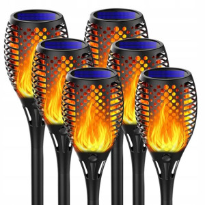 Marlri Pochodnia Solarna Lampa Ogrodowa Wbijana x6