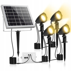MEIHUA Wodoodporne Lampy Solarne Ogrodowe Oprawa