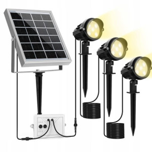 MEIKEE Reflektory Lampy Solarne Ogrodowe Obrotowe