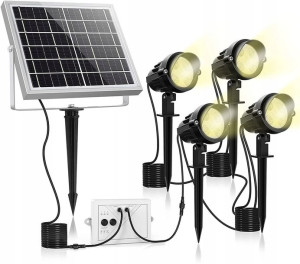 MEIKEE Reflektory Lampy Solarne Ogrodowe Wbijane