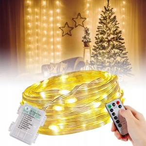 METODIM Bożonarodzeniowe Lampki Na Baterie 50 LED