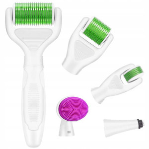 Mikro Nakłuwanie Derma Roller Wałek ZESTAW 6w1
