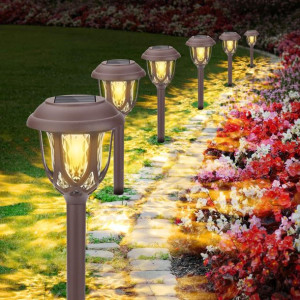 Molbory Lampy Wbijane Solarne Ogrodowe LED 6 SZTUK