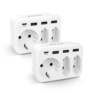MSCIA Adapter Do Gniazdka Elektrycznego USB TRAVEL