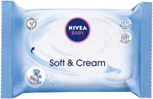 Nivea Baby Soft and Cream Mokre chusteczki 63 SZT