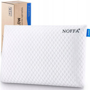 NOFFA Płaska Poduszka Ortopedyczna Pod Głowę 40x60