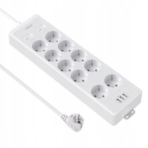 NtonPower Przedłużacz Listwa Zasilacz USB 1,5M