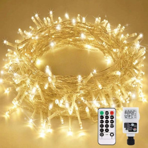 NURKOO Lampki Ozdobne Łańcuch Świetlny 200LED 23M