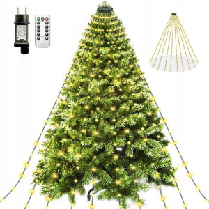 Oświetlenie Choinki Lampki Z Pierścieniem 200 LED