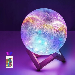 Oxyled Księżyc Lampka Nocna Kula 3D 15CM Pilot