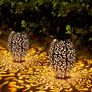 OxyLED Lampion Latarnia Ogrodowa Solarna Lampa x 2