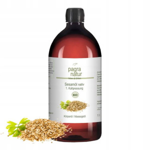 Pagra Olej Olejek Sezamowy Do Masażu Ciała 1000ML
