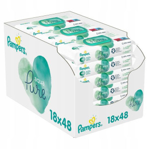 Pampers Baby Chusteczki Mokre Nawilżane 18x48
