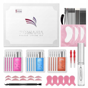 Permania Zestaw Do Podkręcania Laminacji Rzęs Brwi