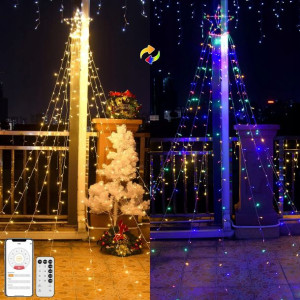 Ponoseu Lampki Choinkowe Z Gwiazdą 3,9M 400 LED