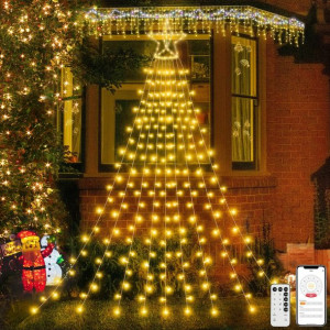 Ponoseu Lampki Choinkowe Z Gwiazdą 3,9M 400 LED