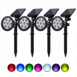 Reflektory ogrodowe lampy solarne na zewnątrz 4szt