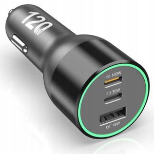 Rreaka Ładowarka Samochodowa Adapter USB-C 120W