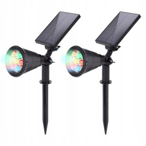 SALCAR Lampa Solarna Wbijana Ogrodowa Oprawa 2 SZT