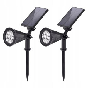 SALCAR Lampa Solarna Wbijana Ogrodowa Oprawa 2 SZT
