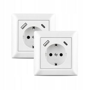 Sandos Gniazdo Elektryczne Do Montażu Z USB 2 SZT