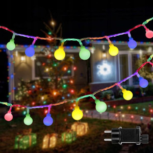 SUMAIRS Kolorowe Lampki Łańcuch Ozdobny 50 LED 5M